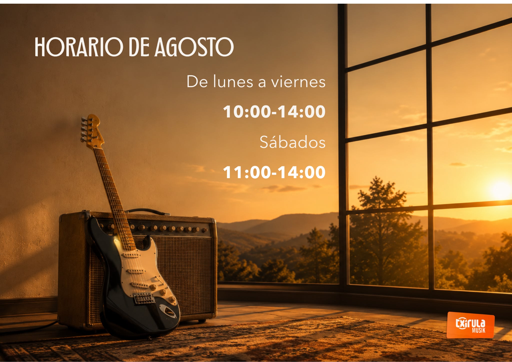 Horario de Agosto en Txirula Musik